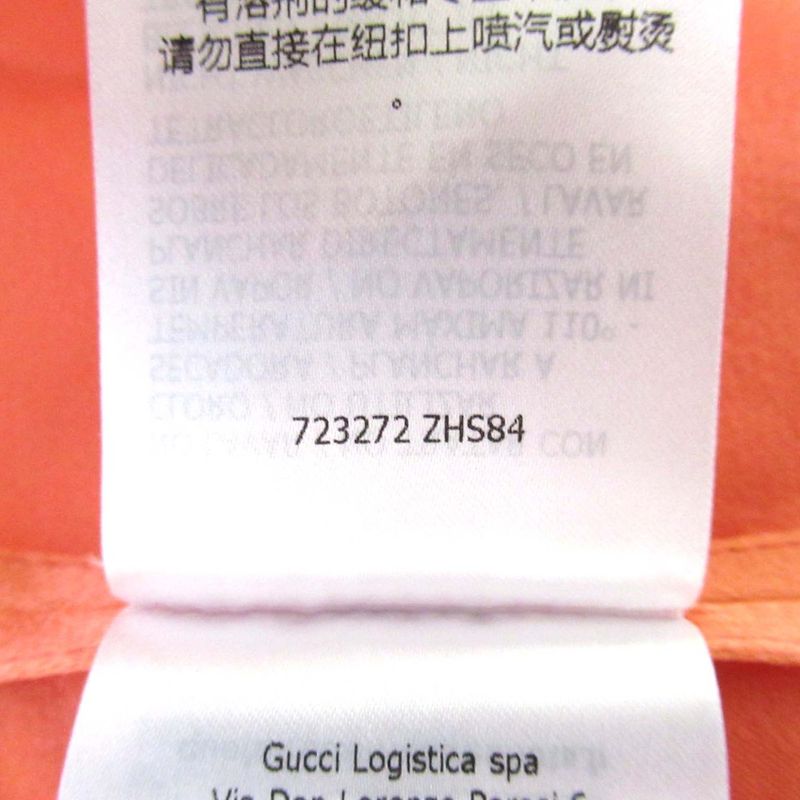 Good 23ss Gucci X Adidas Silk Ruffle Shirt Dress 723272 Size 42 170/92y Pink