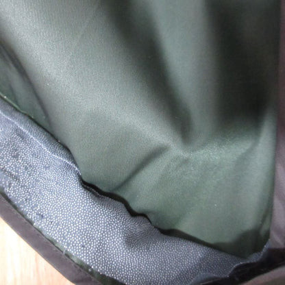 Good Prada Nylon Stainless Steel Collar Coat with Bijoux Waist Belt 40 Green