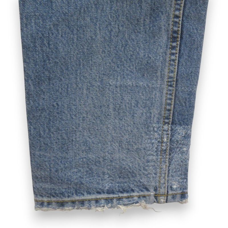 Gucci Damaged Logo Patch Denim Pants Jeans 623953 Size 30 Light Blue Mens Used