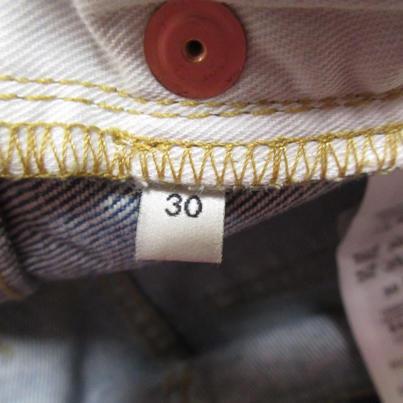 Gucci Damaged Logo Patch Denim Pants Jeans 623953 Size 30 Light Blue Mens Used