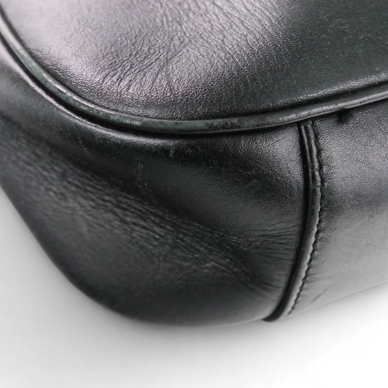 Gucci Bamboo GG Canvas 2way Handbag One Shoulder Bag 4058 Black Men Women Used