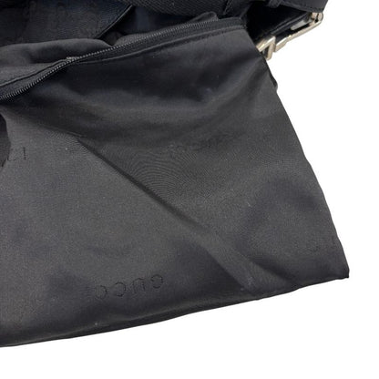 Gucci Bamboo GG Canvas 2way Handbag One Shoulder Bag 4058 Black Men Women Used