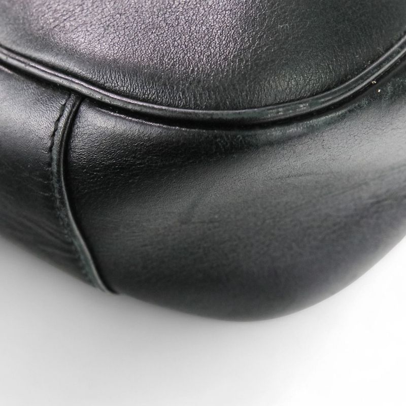 Gucci Bamboo GG Canvas 2way Handbag One Shoulder Bag 4058 Black Men Women Used