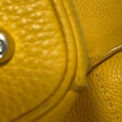 Good Fendi Selleria Leather 2way Shoulder Bag Handbag 8bt218 Yellow Ladies Used