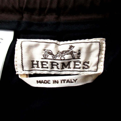 22ss Hermes Two Tuck Draw String Ring Tapered Pants Brown Men's Used