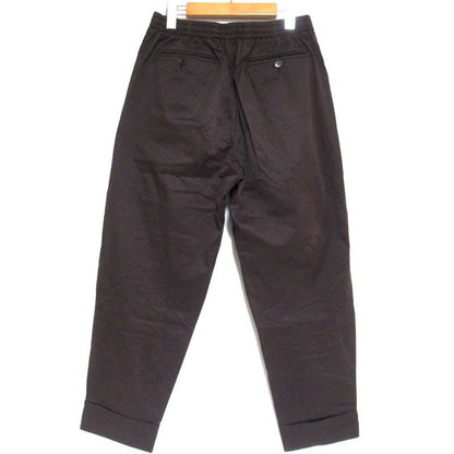 22ss Hermes Two Tuck Draw String Ring Tapered Pants Brown Men's Used
