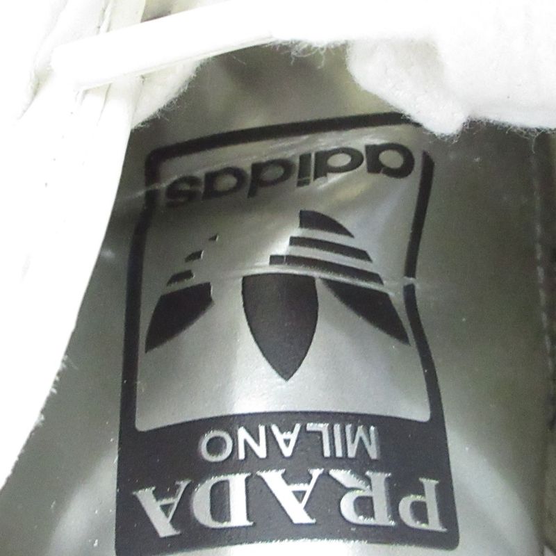 Prada×adidas Superstar Low Cut Sneakers 2eg321 24.0cm (9.45in) White Silver