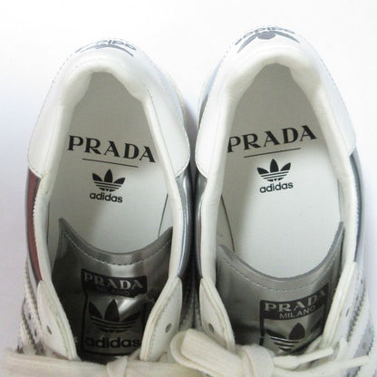 Prada×adidas Superstar Low Cut Sneakers 2eg321 24.0cm (9.45in) White Silver