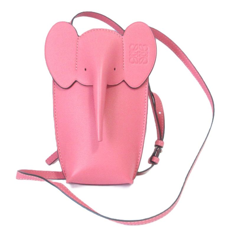Loewe Elephant Pocket Elephant Phone Case Mini Shoulder Bag Pochette Pink