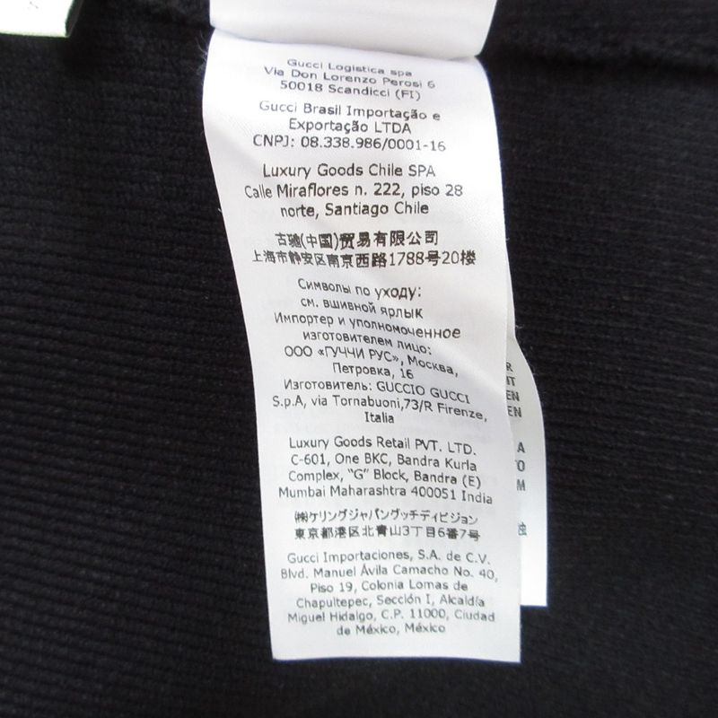 22ss Gucci Long Sleeve Heart Neck Ribbed Knit Top Sweater 670629 S Black