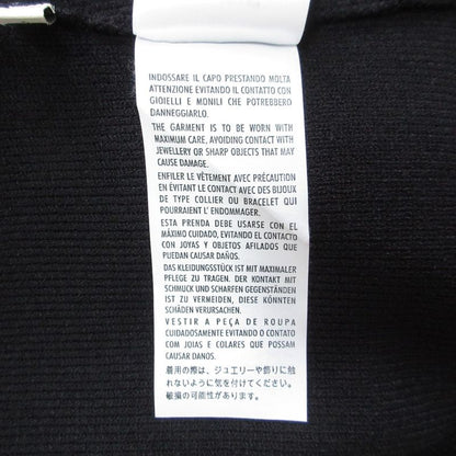 22ss Gucci Long Sleeve Heart Neck Ribbed Knit Top Sweater 670629 S Black