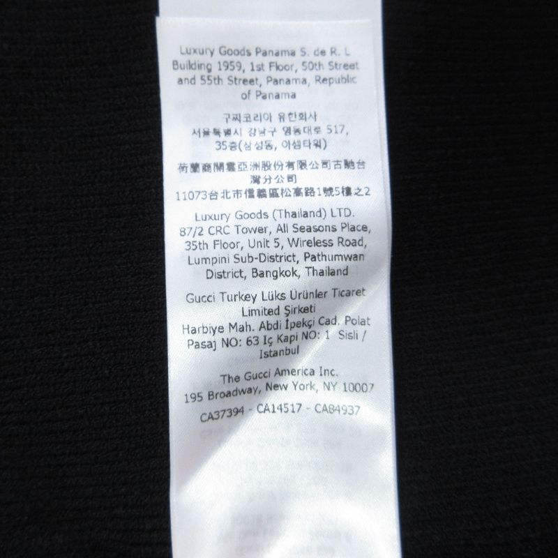 22ss Gucci Long Sleeve Heart Neck Ribbed Knit Top Sweater 670629 S Black