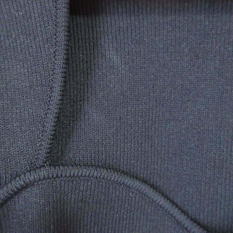 22ss Gucci Long Sleeve Heart Neck Ribbed Knit Top Sweater 670629 S Black