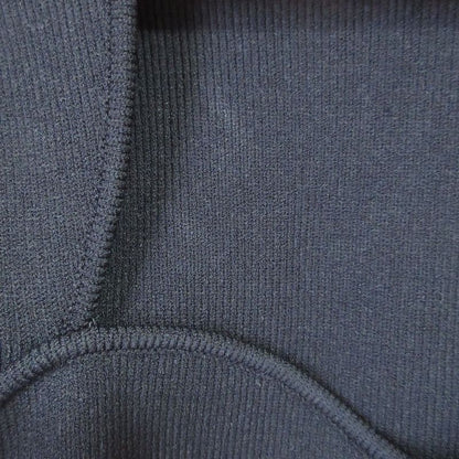 22ss Gucci Long Sleeve Heart Neck Ribbed Knit Top Sweater 670629 S Black