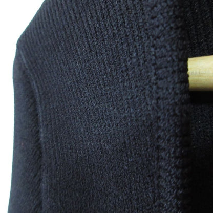 22ss Gucci Long Sleeve Heart Neck Ribbed Knit Top Sweater 670629 S Black