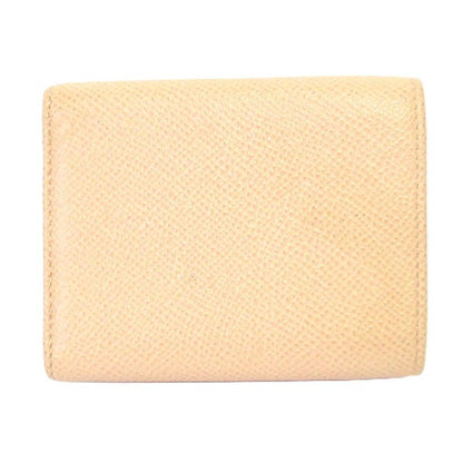 Bvlgari Trifold Wallet Trifold Mini Wallet 290483 Peach Ladies Used