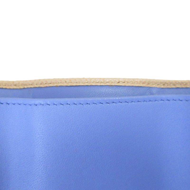 Bvlgari Trifold Wallet Trifold Mini Wallet 290483 Peach Ladies Used