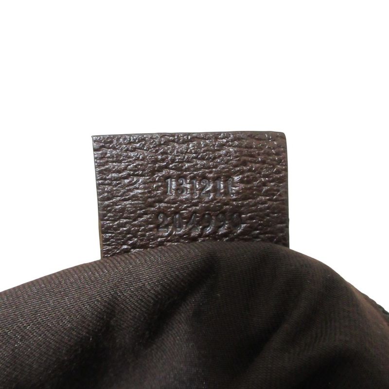 Gucci GG Canvas Shoulder Bag 131211 Beige Brown Ladies Used