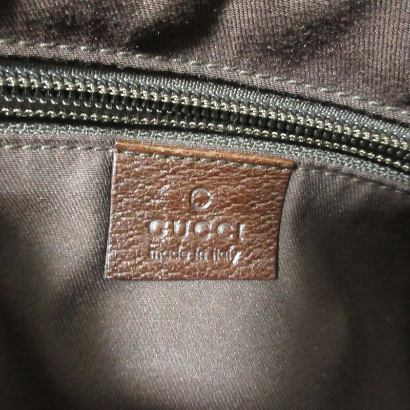 Gucci GG Canvas Shoulder Bag 131211 Beige Brown Ladies Used