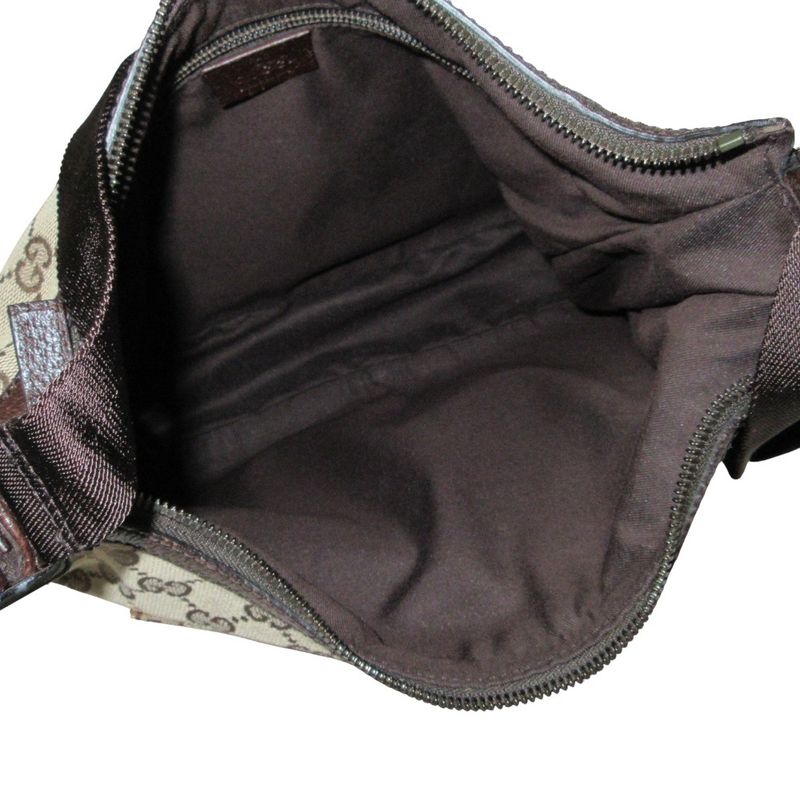 Gucci GG Canvas Shoulder Bag 131211 Beige Brown Ladies Used