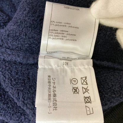 Chanel Coco Mark Pile Skirt P60538 Size 36 Navy Women's Used