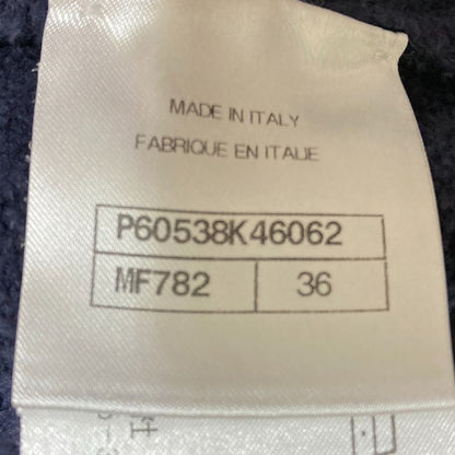 Chanel Coco Mark Pile Skirt P60538 Size 36 Navy Women's Used