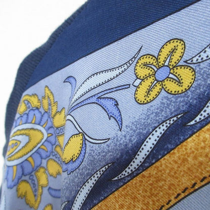 Good Hermes Festival Twill Raine Long Sleeve Knit Polo Shirt Size L Navy