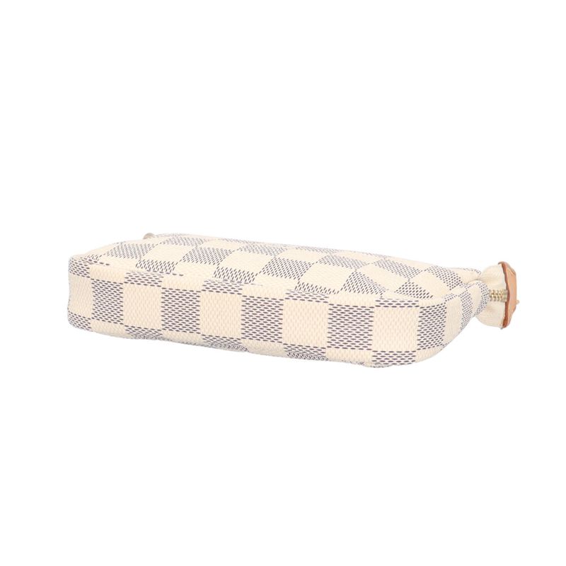 Louis Vuitton Mini Pochette Accessoire Damier Azure Handbag Damier Azure Canvas