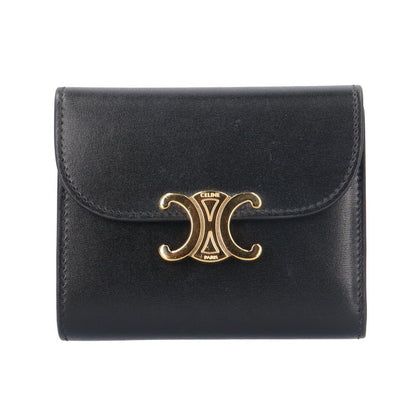 Celine Small Flap Wallet Triomphe Trifold Wallet Leather 10d783dpv.38no Ladies
