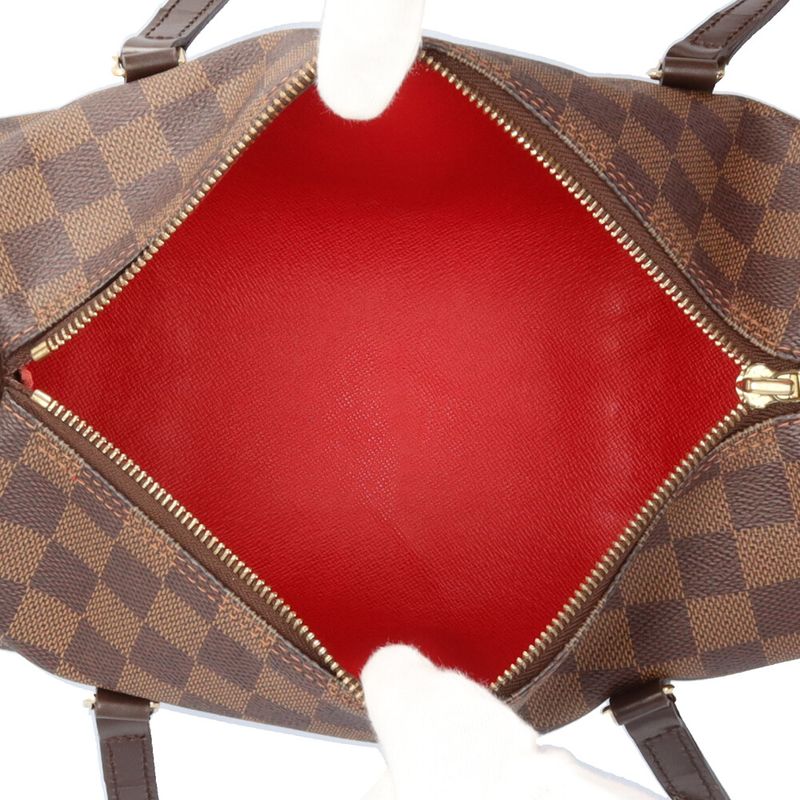 Louis Vuitton Papillon 26 Damier Handbag Damier Canvas N51304 Brown Ladies