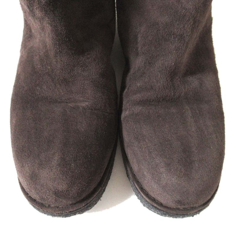 Hermes Margiela Period Mouton Boots Long Boots 23.5cm (9.25in) Equivalent Dark