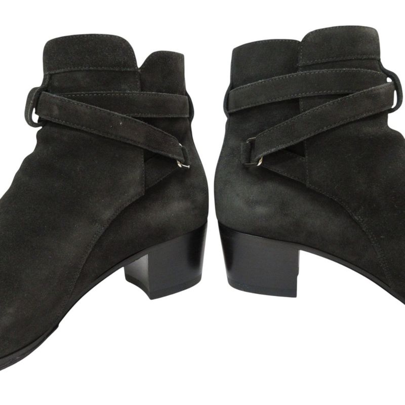 Saint Laurent Paris Suede Wyatt Jodhpur Boots Short Boots 38 1/2 24.5cm