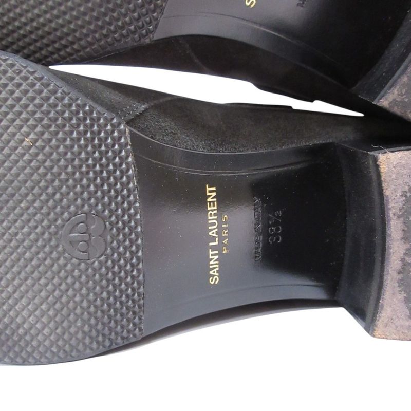 Saint Laurent Paris Suede Wyatt Jodhpur Boots Short Boots 38 1/2 24.5cm