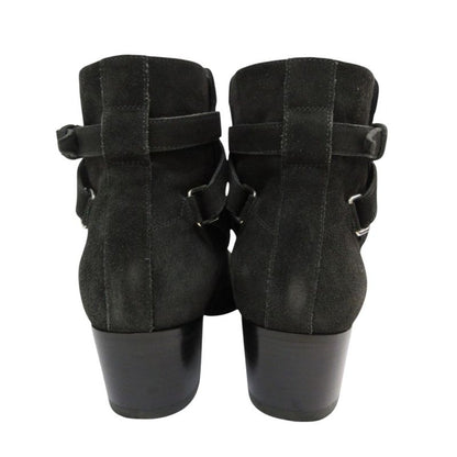 Saint Laurent Paris Suede Wyatt Jodhpur Boots Short Boots 38 1/2 24.5cm