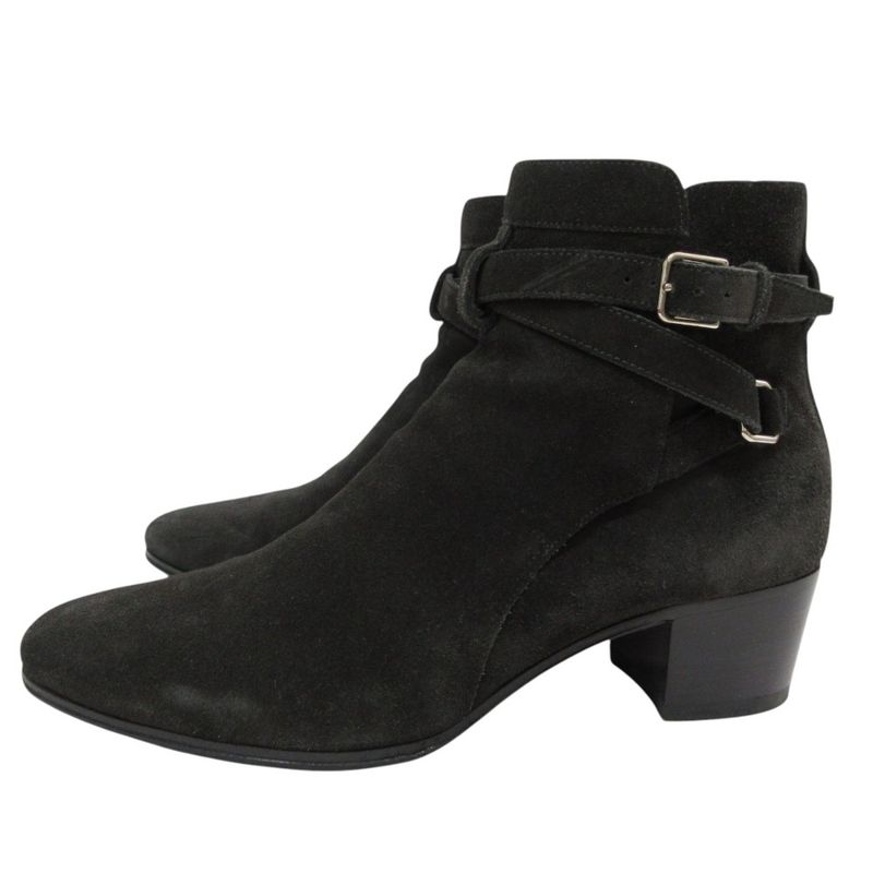 Saint Laurent Paris Suede Wyatt Jodhpur Boots Short Boots 38 1/2 24.5cm