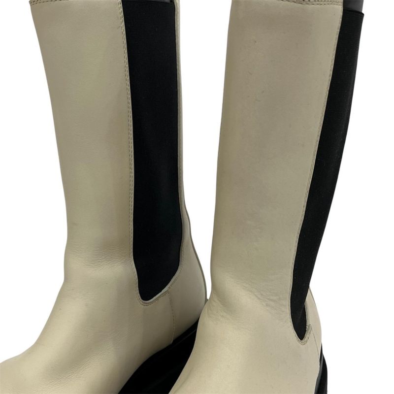 Good Bottega Veneta Rag Boots Leather Chelsea Boots 39 Approx 26cm (10.24in)