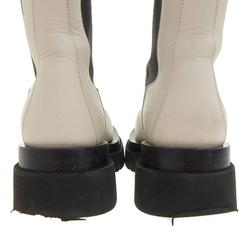 Good Bottega Veneta Rag Boots Leather Chelsea Boots 39 Approx 26cm (10.24in)