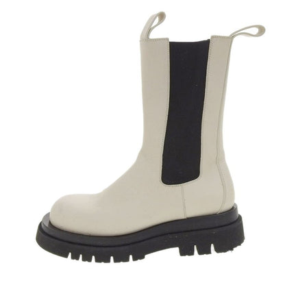 Good Bottega Veneta Rag Boots Leather Chelsea Boots 39 Approx 26cm (10.24in)