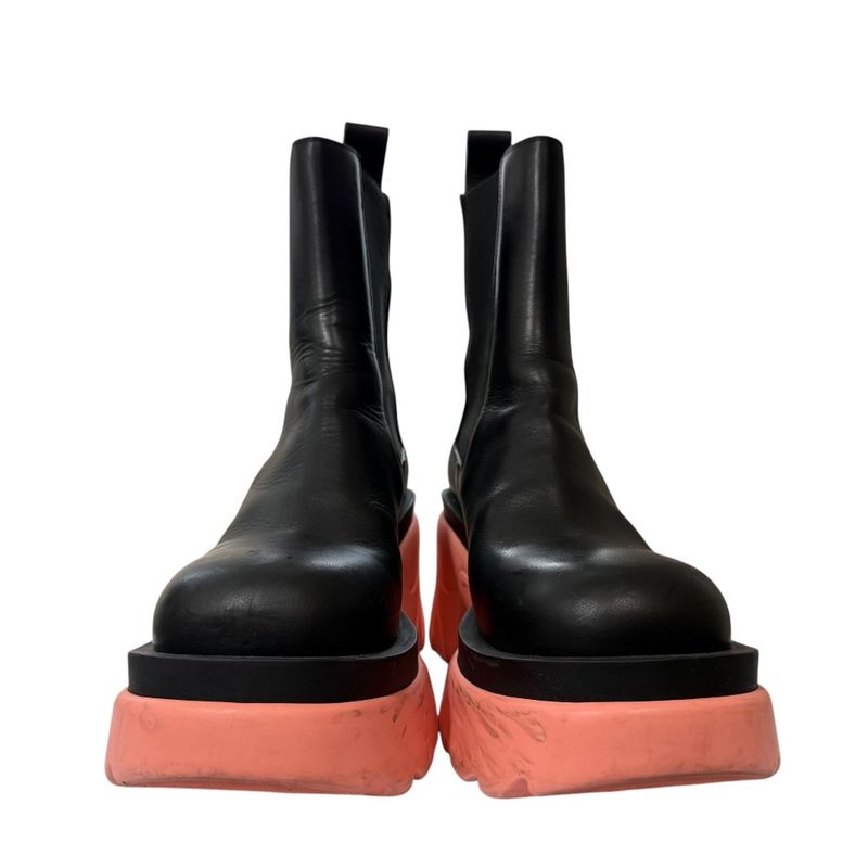 Bottega Veneta Leather Rag Boots Side Gore Chelsea Boots 37 Equivalent To 24cm