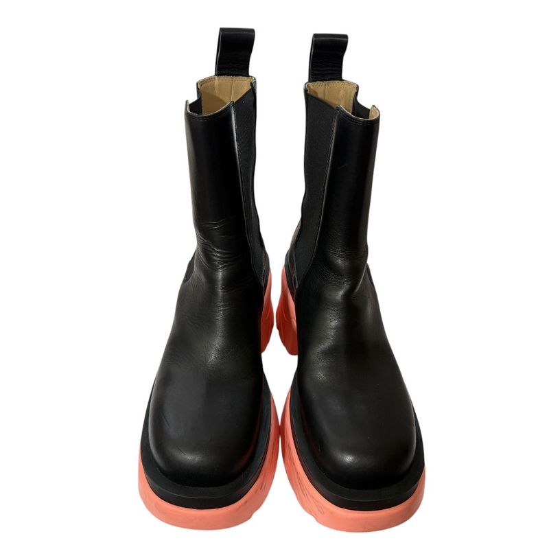 Bottega Veneta Leather Rag Boots Side Gore Chelsea Boots 37 Equivalent To 24cm