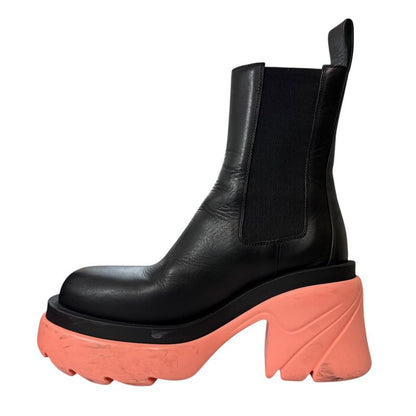 Bottega Veneta Leather Rag Boots Side Gore Chelsea Boots 37 Equivalent To 24cm