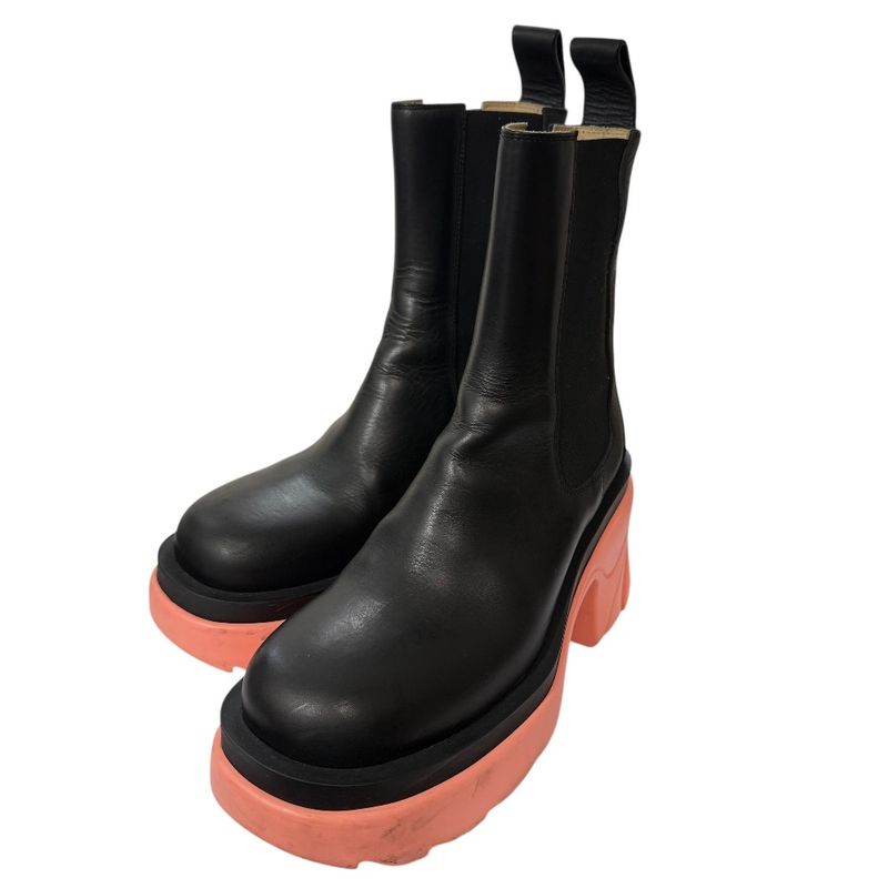 Bottega Veneta Leather Rag Boots Side Gore Chelsea Boots 37 Equivalent To 24cm