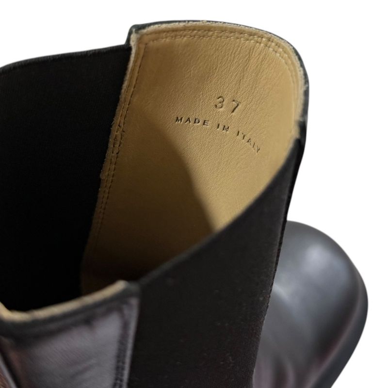 Bottega Veneta Leather Rag Boots Side Gore Chelsea Boots 37 Equivalent To 24cm