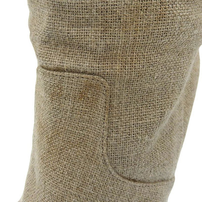 Good Hermes Margiela Period Jute And Leather Long Boots 36 23cm (9.06in) Beige