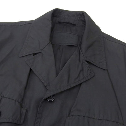 Good Prada Vintage Nylon Coat M Black Men's Used