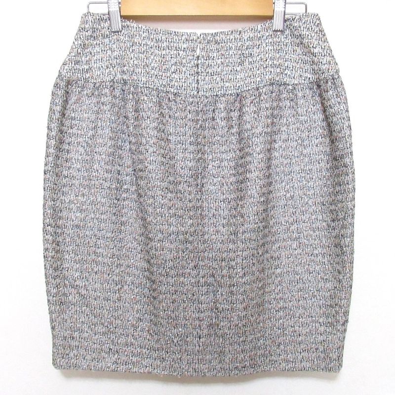 Chanel Coco Mark Tweed Miniskirt P40603 Size 38 Multicolor Ladies Used