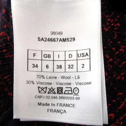 15AW Christian DIOR Dior Raf Simons Period Sleeveless Knee Length Knit Dress