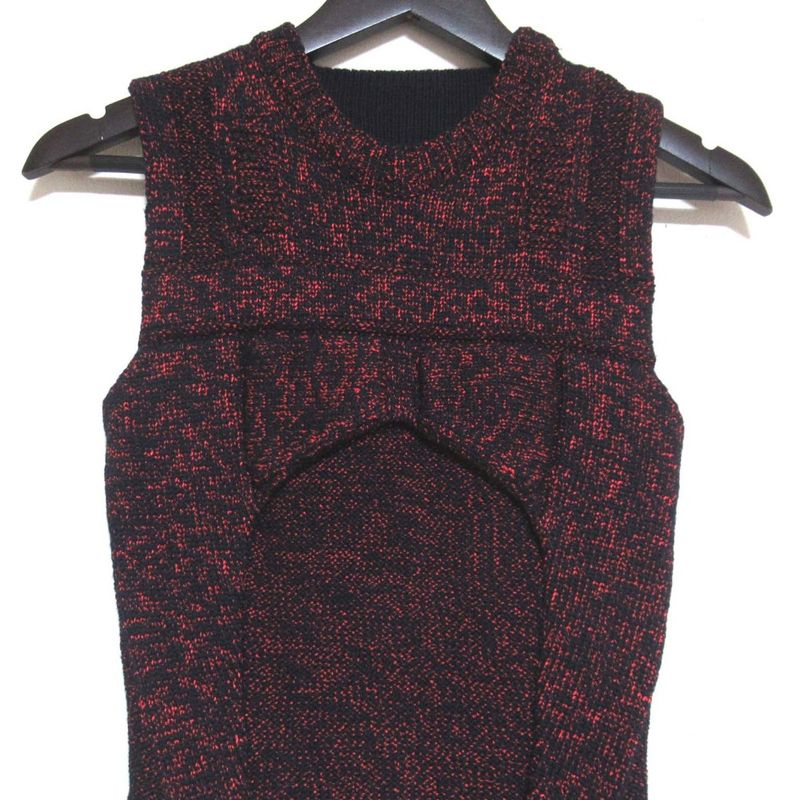 15AW Christian DIOR Dior Raf Simons Period Sleeveless Knee Length Knit Dress