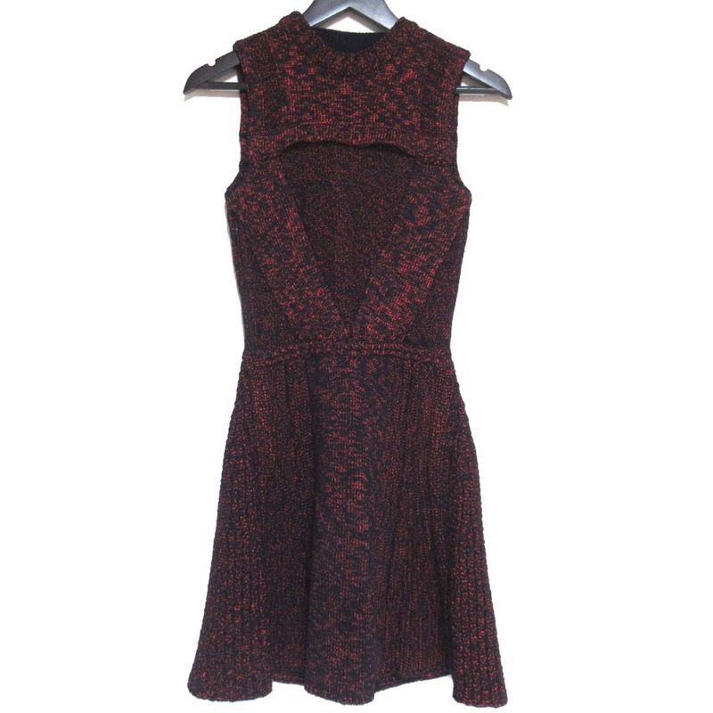 15AW Christian DIOR Dior Raf Simons Period Sleeveless Knee Length Knit Dress