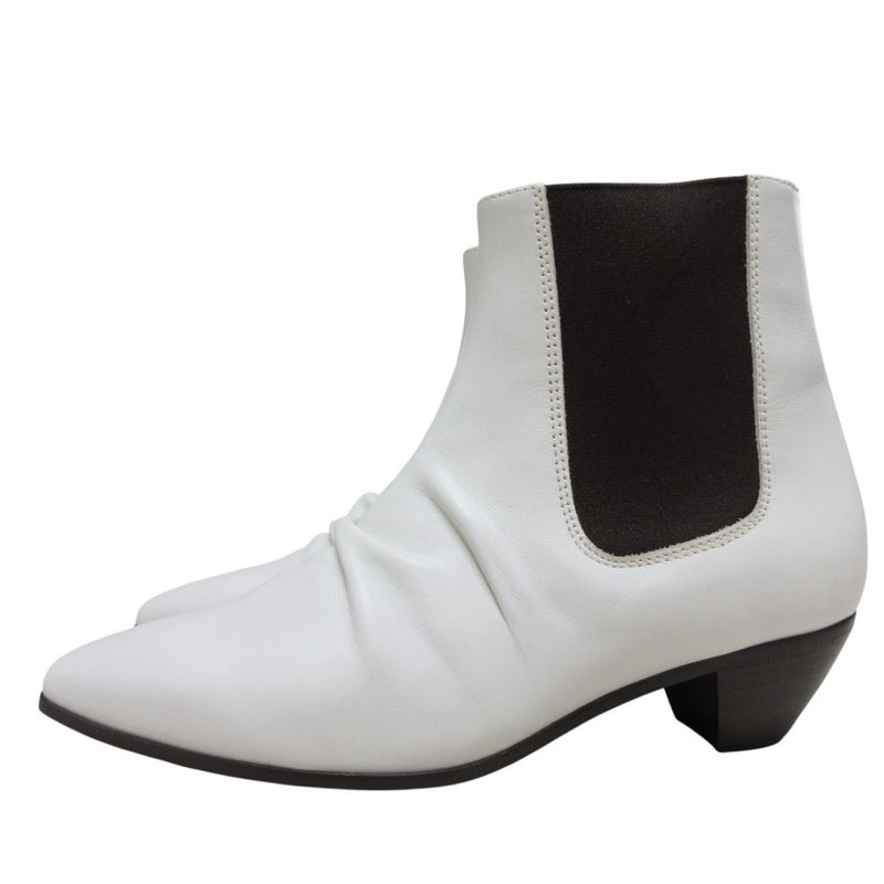 Unused Celine Phoebe Period Leather Side Gore Short Boots 35 22.5cm (8.86in)